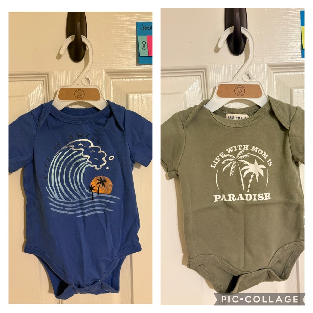 Organic Cotton Onesies Gap Baby Rabbit Bear 3-6m
